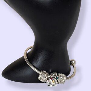 (2/$20) Cuff-Style Sliding Bead Charm Bracelet